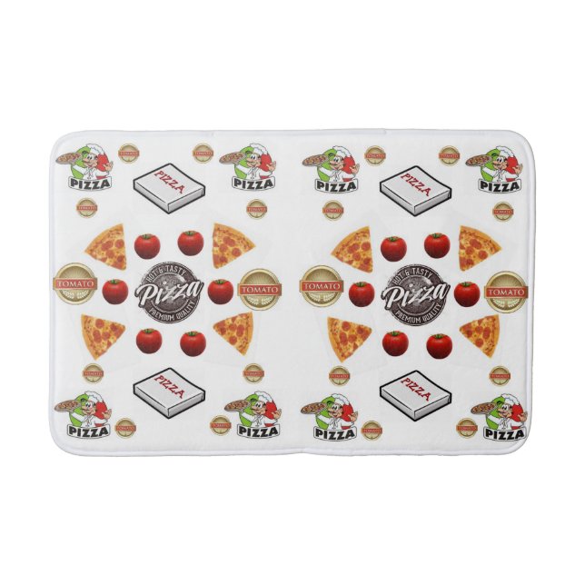 Pizza Bathroom Bathmat Badrumsmatta (Framsidan)