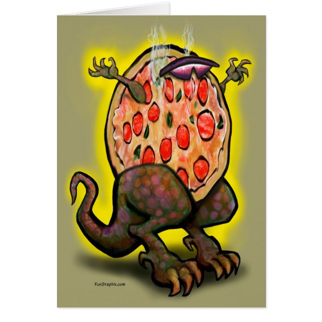 Pizza Beast Hälsningskort (Framsidan)