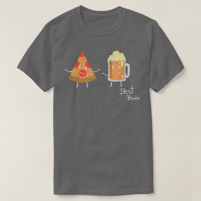 Pizza Beer Best Buds Costume Cute Easy Food Hallow T Shirt (Design framsida)