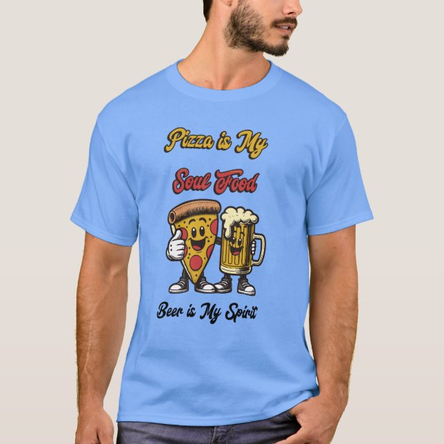 Pizza & Beer Vibes Tee (Framsida)