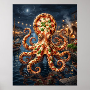 Pizza Bläckfiskshamnen Poster