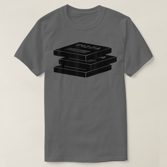 Pizza Box Stack T Shirt (Design framsida)