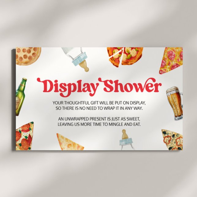Pizza Brews-blöjor för babyskor, Visning Tilläggskort (Skapare uppladdad)