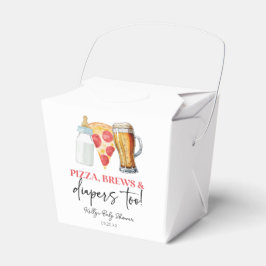 Pizza Brews och Dengor också! Baby Shower Presentaskar