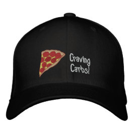 Pizza Broderad Keps- Du Kan Redigera Texten Keps