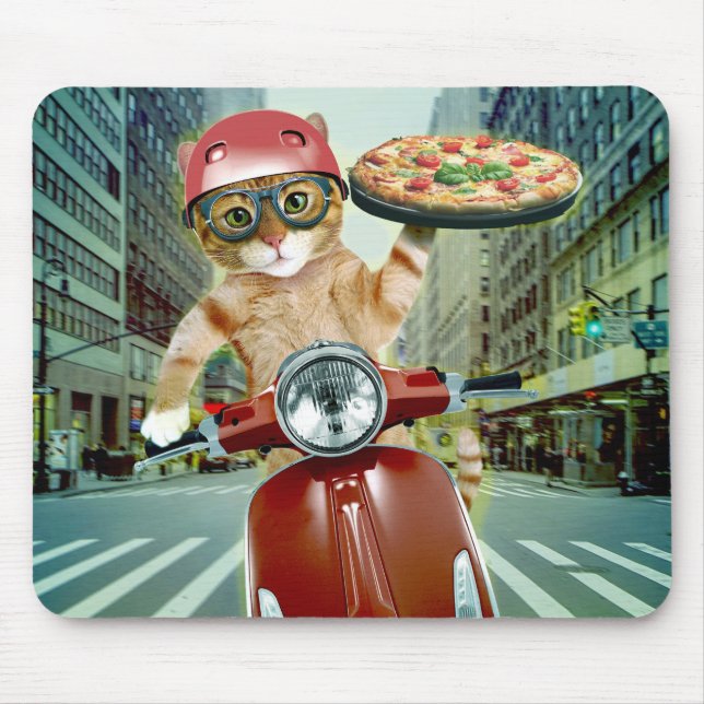 Pizza cat - cat - pizzaleverans musmatta (Framsidan)