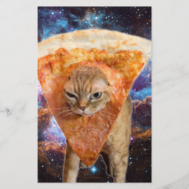 Pizza Cat i Space med Pizza-segment (Framsida)