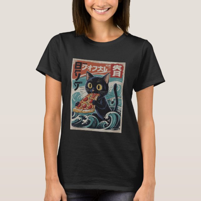 Pizza Cat Japanska T Shirt (Framsida)