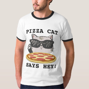 PIZZA CAT SÄGER HJÄLP! Funny T-shirts