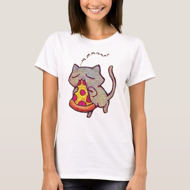 Pizza Cat! T-shirt (Framsida)