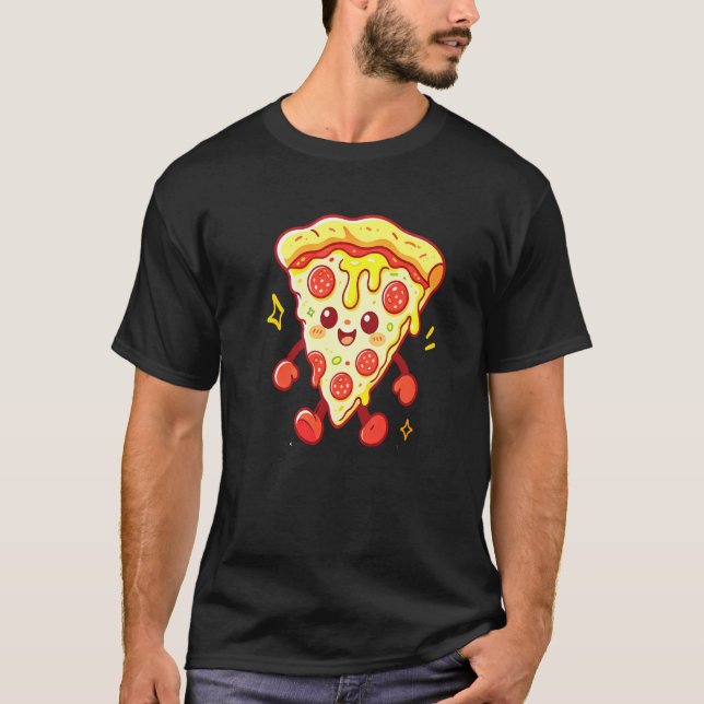 pizza character t shirt (Framsida)