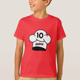 Pizza Chef Barns födelsedag Party T Shirt