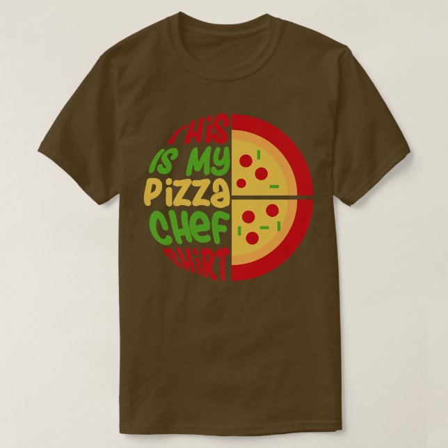Pizza Chef Italia Food Eating Pizza T Shirt (Design framsida)