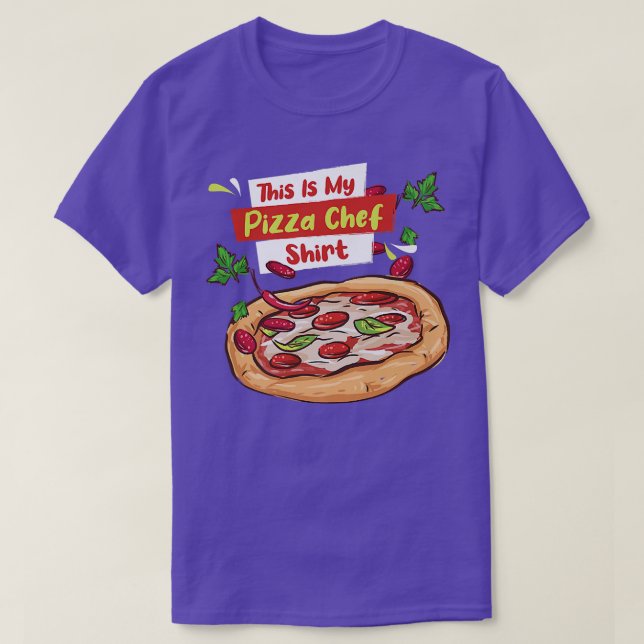 Pizza Chef Italia Food Pizza Maker T Shirt (Design framsida)
