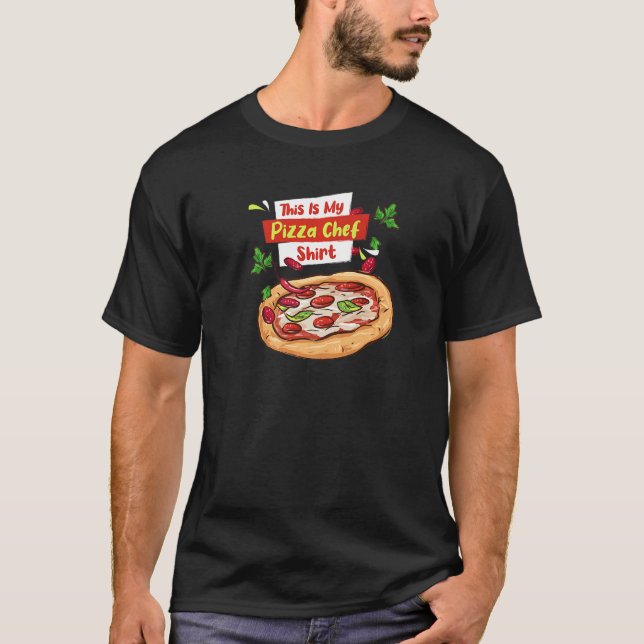 Pizza Chef Italia Food Pizza Maker T Shirt (Framsida)