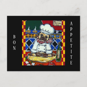 Pizza Chef Mops Vykort