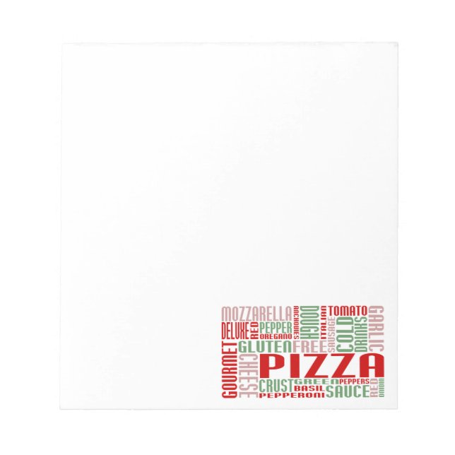 pizza chitChat Anteckningsblock (Framsida)