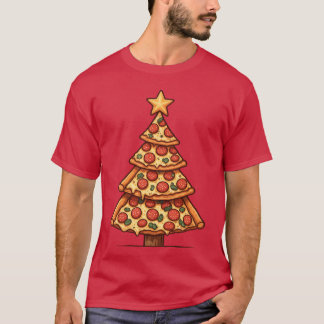 Pizza Christmasree-vänner T Shirt