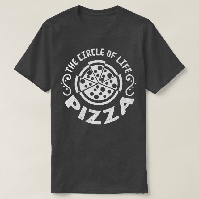 Pizza Circle of Life Retro 24504530 T Shirt (Design framsida)