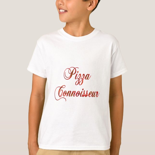 Pizza Connoisseur T-shirt (Framsida)