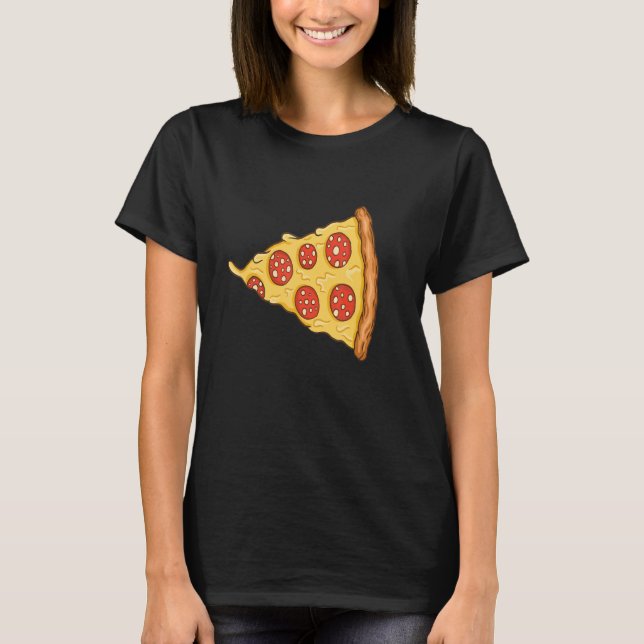 Pizza Costume Cute Pizza Slice Couple Matching Piz T Shirt (Framsida)