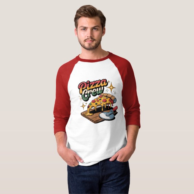 Pizza Crew T Shirt (Hel framsida)