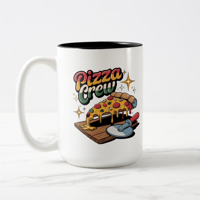 Pizza Crew Två-Tonad Mugg (Vänster)