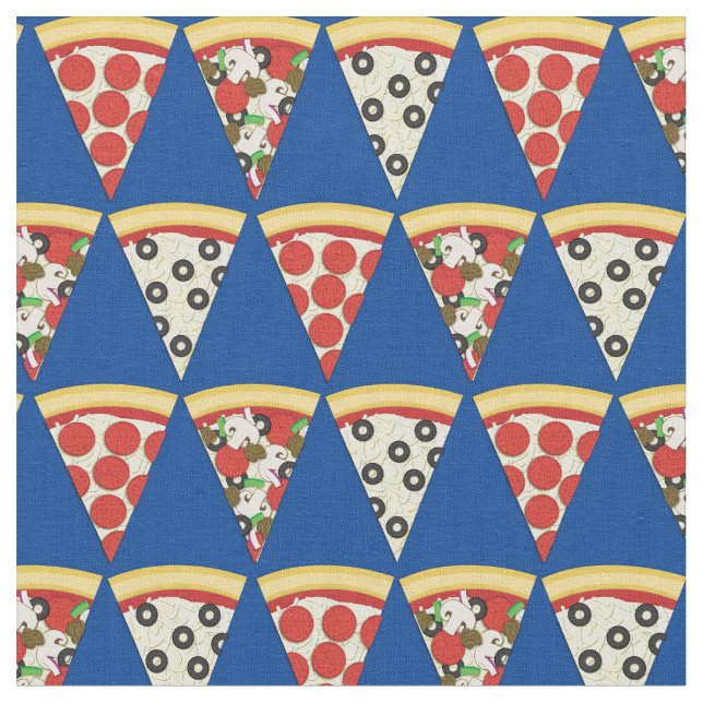 Pizza Cute Mat För Barn Tyg (Närbild)