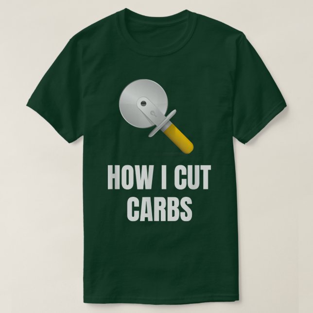 Pizza Cutter Hur man skär ut kolvar T Shirt (Design framsida)