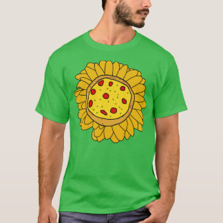 Pizza Daisy Flower T Shirt