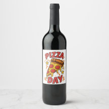 Pizza Day - Roligt Pepperoni Pizza Slice Design