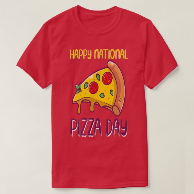 Pizza Day T Shirt (Design framsida)