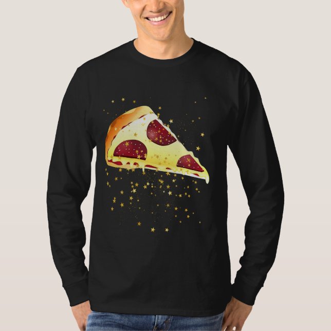 Pizza Day Top Tee I Kärlek Pepperoni Pizzz Slice (Framsida)