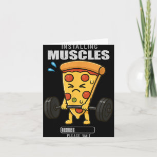 Pizza Deadlift Gym Råtta installationshus Lyftande Kort
