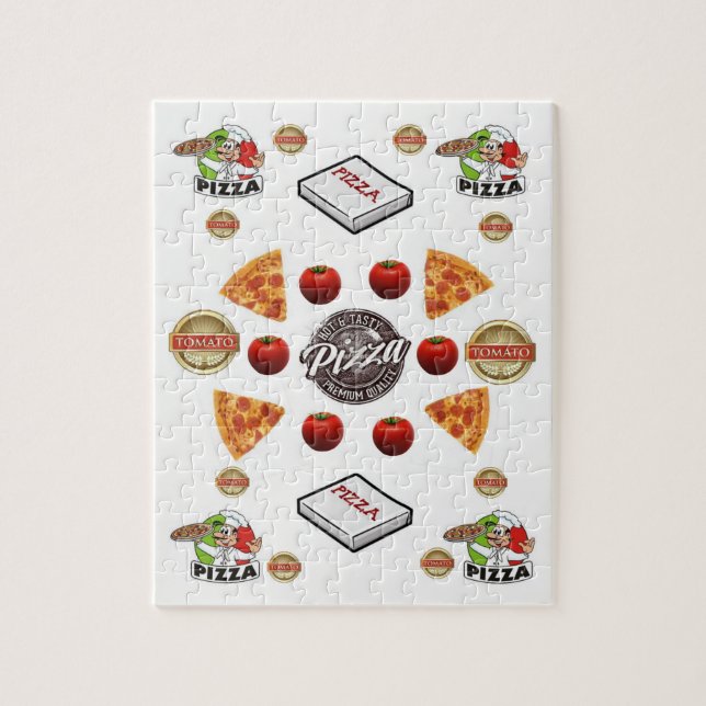 Pizza Decorative Jigszle Puzzle Pussel (Vertikal)