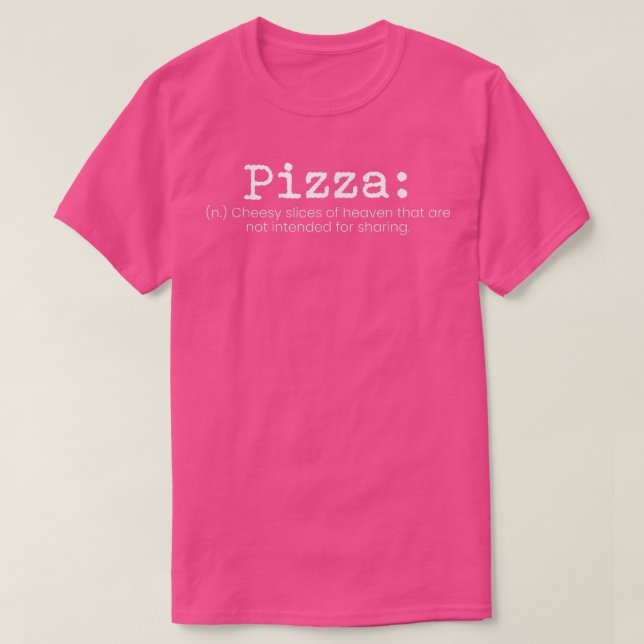Pizza Definition607 T Shirt (Design framsida)