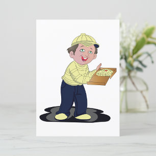 Pizza Delivery Boy Inbjudningar