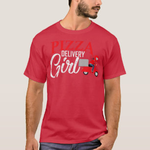Pizza Delivery Girl Matching Pizza Costume for Wom T Shirt
