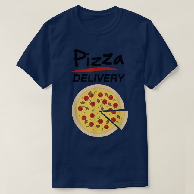 Pizza Delivery Group Costume Food Driver Halloween T Shirt (Design framsida)