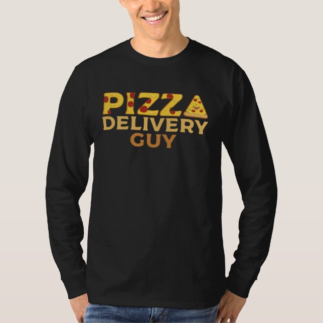 Pizza Delivery Guy Italian  Foodie Pun Costume App T Shirt (Framsida)