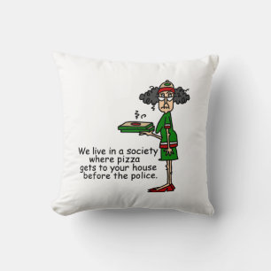 Pizza Delivery Humor Kudde