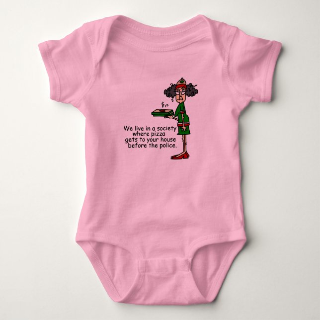 Pizza Delivery Humor T-shirt (Framsida)