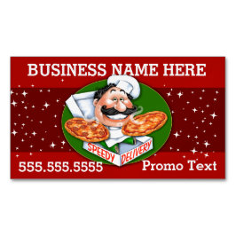 Pizza Delivery Pizzeria Restaurant Promoant Visitkortmagnet
