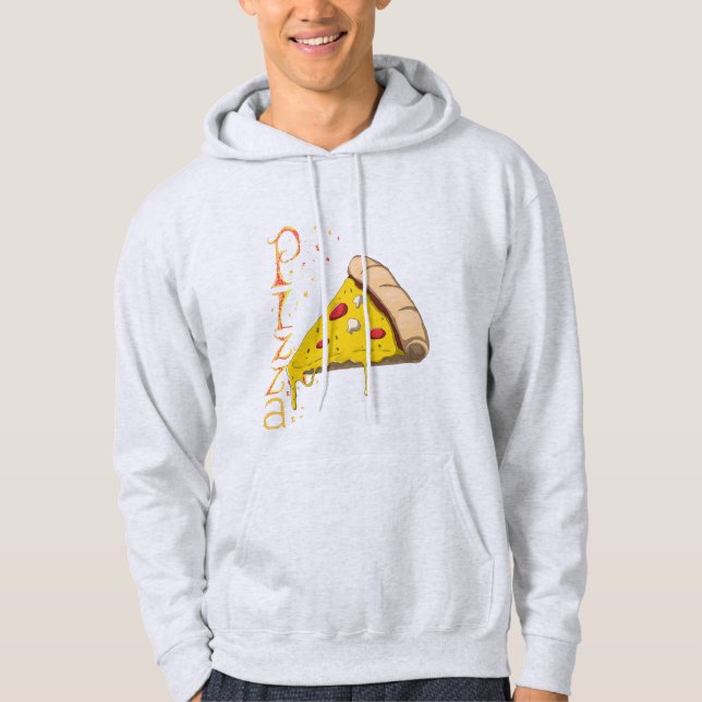 Pizza Design: Circular View  Hoodie (Framsida)