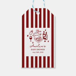 Pizza doodle special Delivery Baby Shower Presentetikett