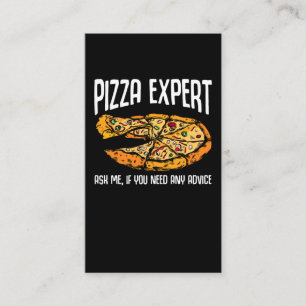 Pizza Expert Funny Pizza Advice Visitkort