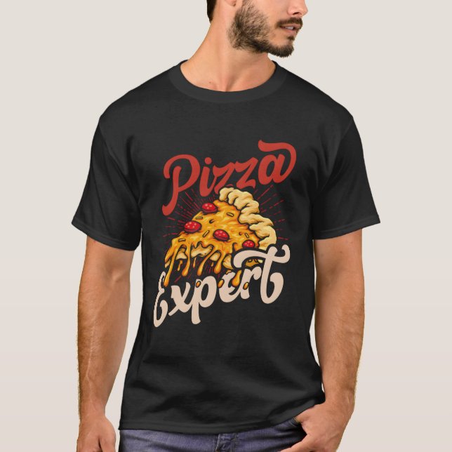 Pizza Expert Hobby Pizza Maker T Shirt (Framsida)