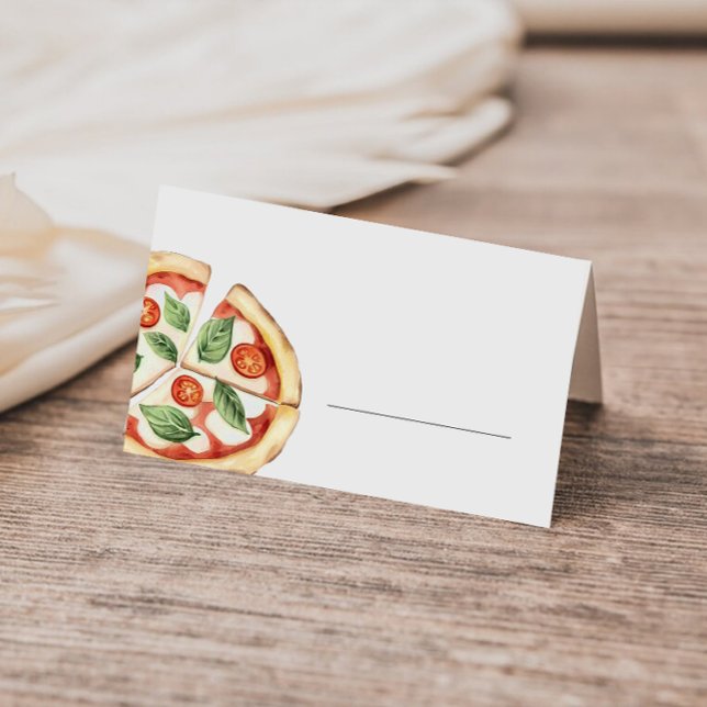 Pizza Fill in Buffet Place Card Placeringskort (Skapare uppladdad)