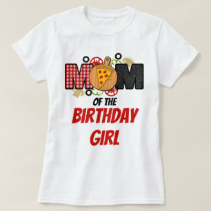 Pizza First Birthday Girl Mamma shirt T