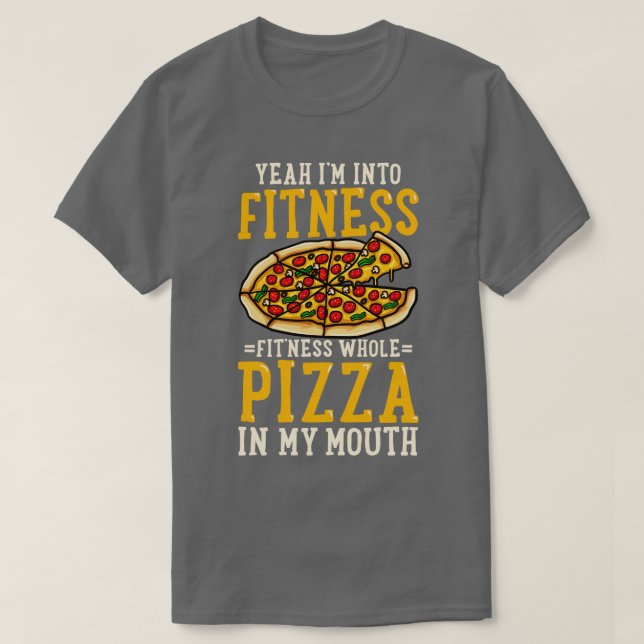 Pizza Fitness T Shirt (Design framsida)